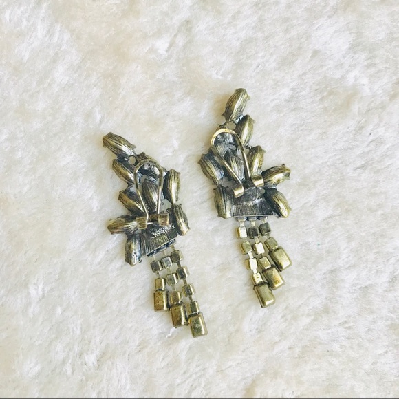 ✨Sparkling Faux Crystal Floral Dangling Earringss - Picture 6 of 6